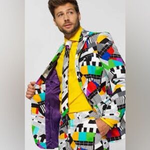 OppoSuits Colorful Geometric Men's Suit size 40 or Medium